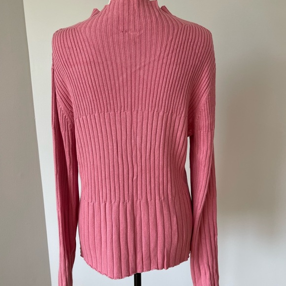 J.Jill silk and cotton zip front cardigan size large layer work date career - Picture 2 of 16